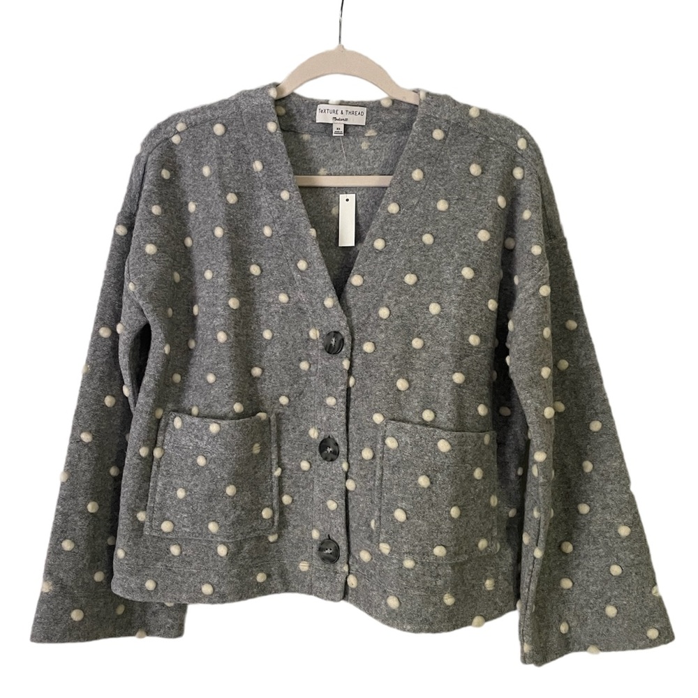 Madewell Texture & Thread Boxy Bobble Cardigan